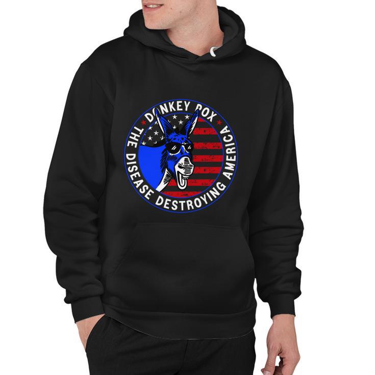 Donkey Pox The Disease Destroying America Anti Biden V3 Hoodie