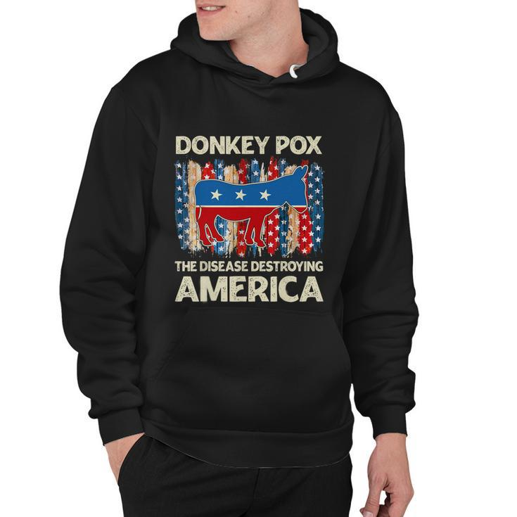 Donkey Pox The Disease Destroying America Funny Donkeypox V2 Hoodie