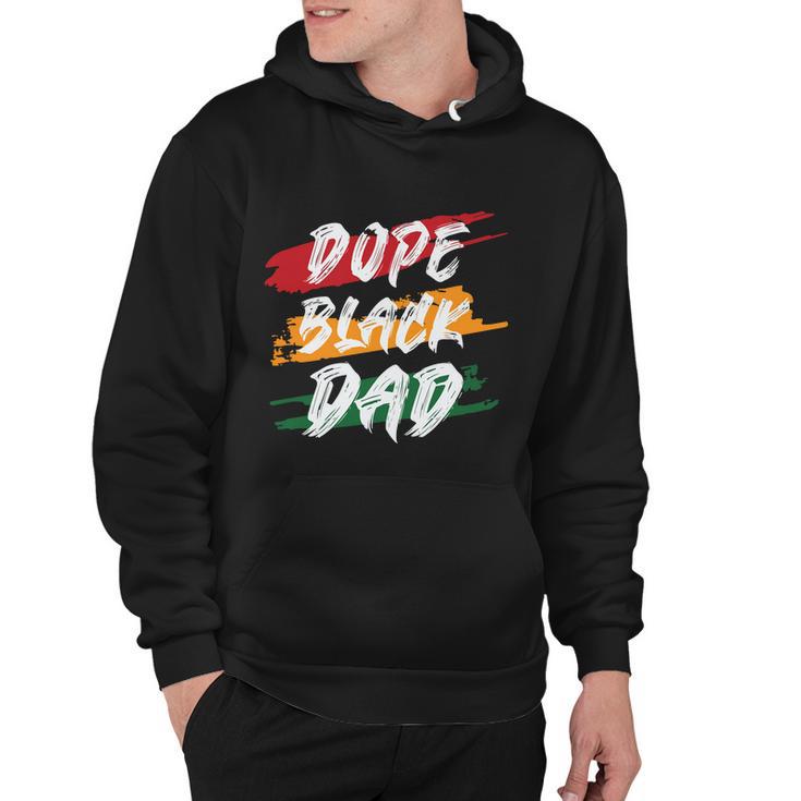 Dope Black Dad Fathers Day Juneteenth  Hoodie