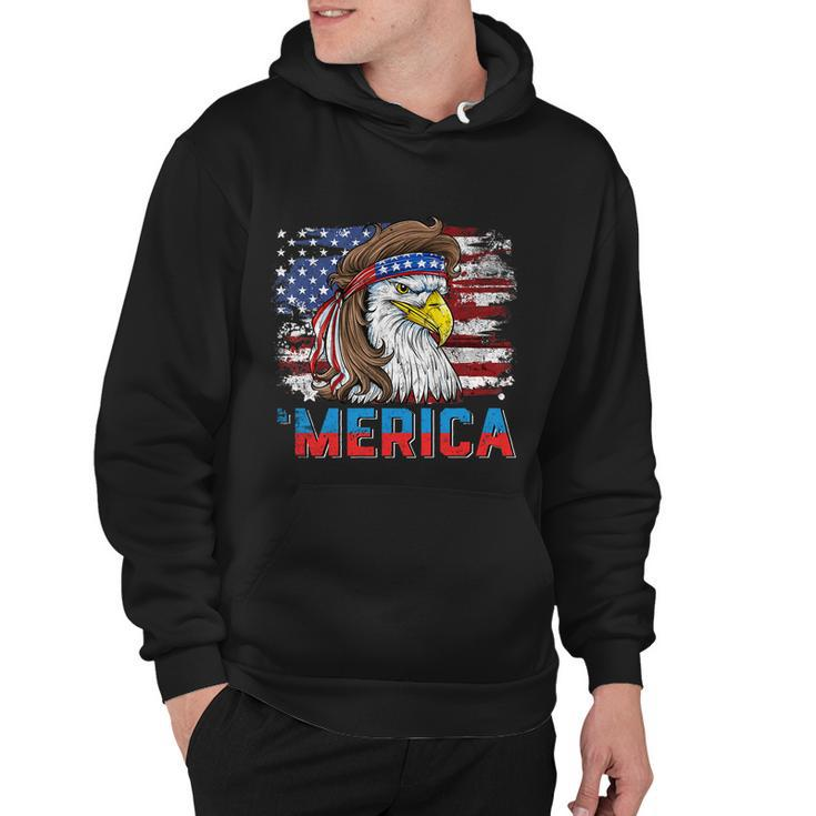 Eagle Mullet 4Th Of July Usa American Flag Merica Gift V12 Hoodie