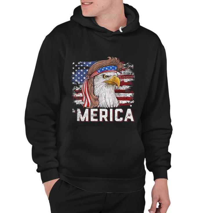 Eagle Mullet 4Th Of July Usa American Flag Merica Meaningful Gift Hoodie