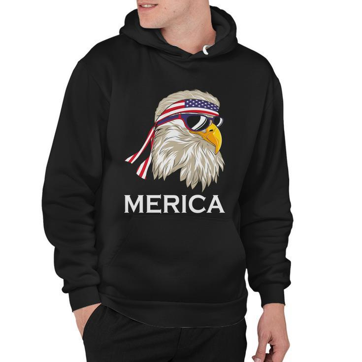 Eagle Mullet 4Th Of July Usa Merica Funny 4Th Of July Gift Hoodie