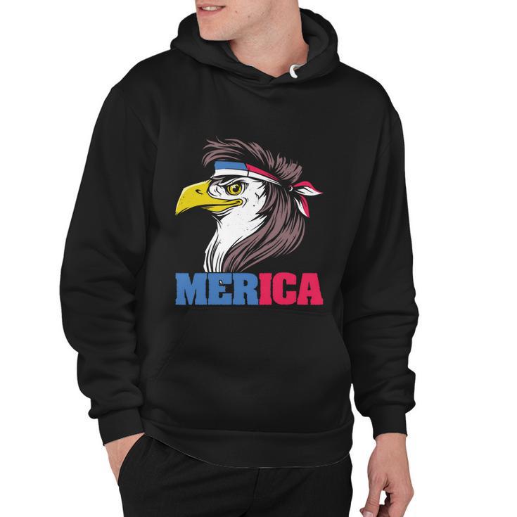 Eagle Mullet Merica Flag 4Th Of July Merican Pride Gift Hoodie