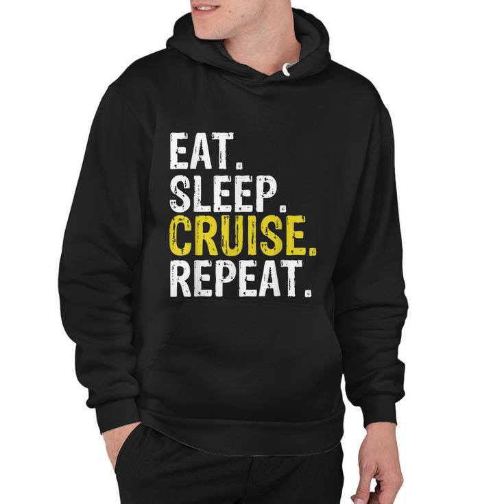 Eat Sleep Cruise Repeat Ferry Ship Hoodie