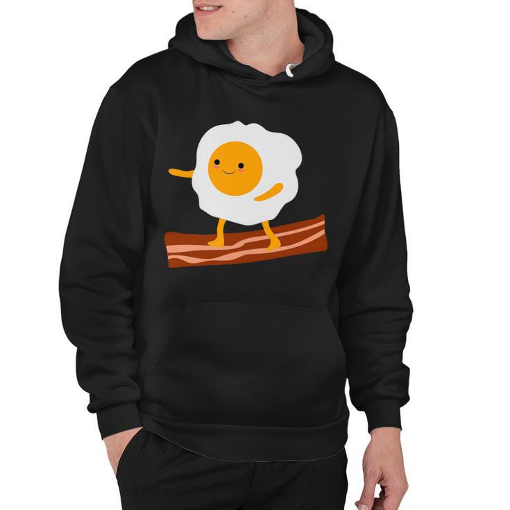 Egg Surfing On Bacon Hoodie
