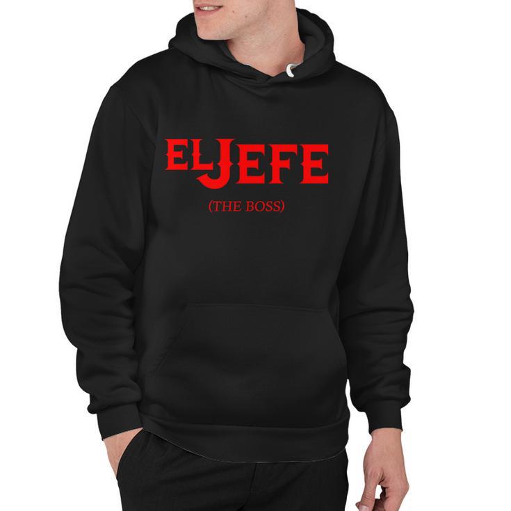 El Jefe The Boss Funny Text Logo Tshirt Hoodie