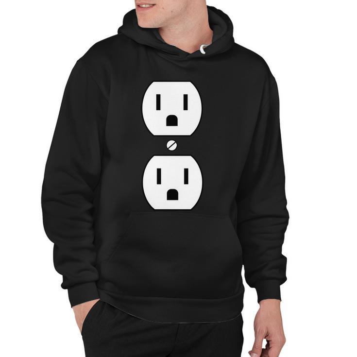 Electrial Outlet Plug Costume Hoodie