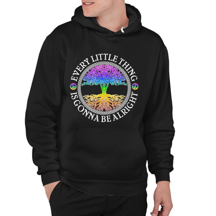 Every Little Thing Is Gonna Be Alright Yoga Tree Hoodie