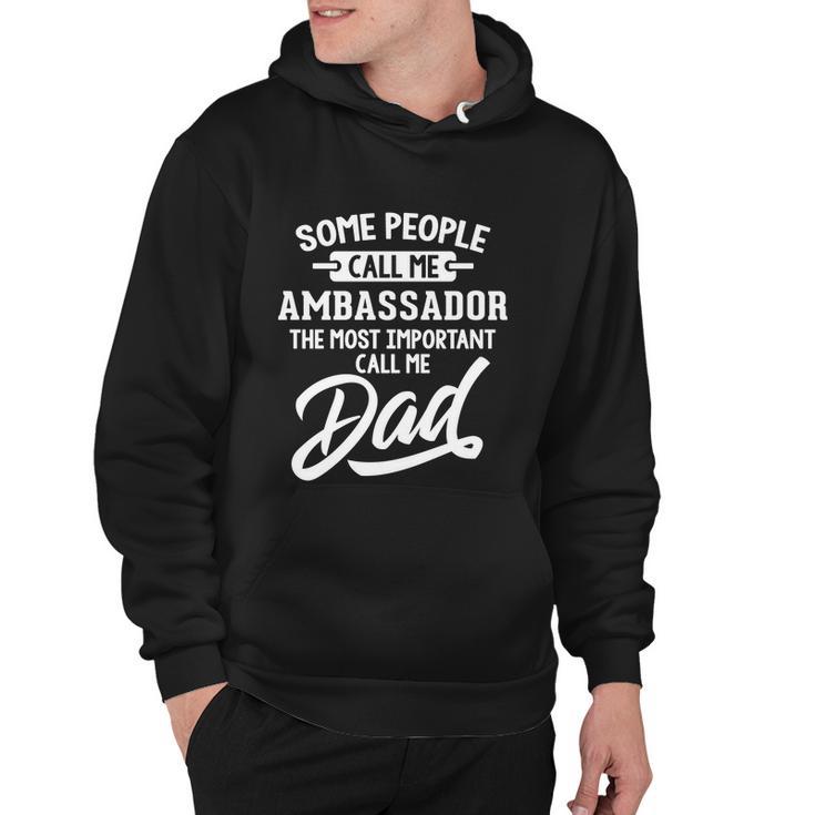 Fathers Day Design N Ambassador Dad Cute Gift Hoodie