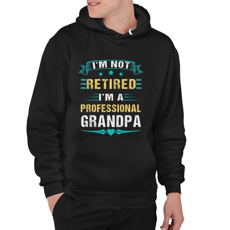 Fathers Day Im Not Retired Im A Professional Grandpa Gift Hoodie