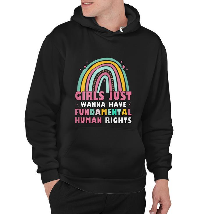 Feminist Girls Just Wanna Have Fundamental Rights Hoodie