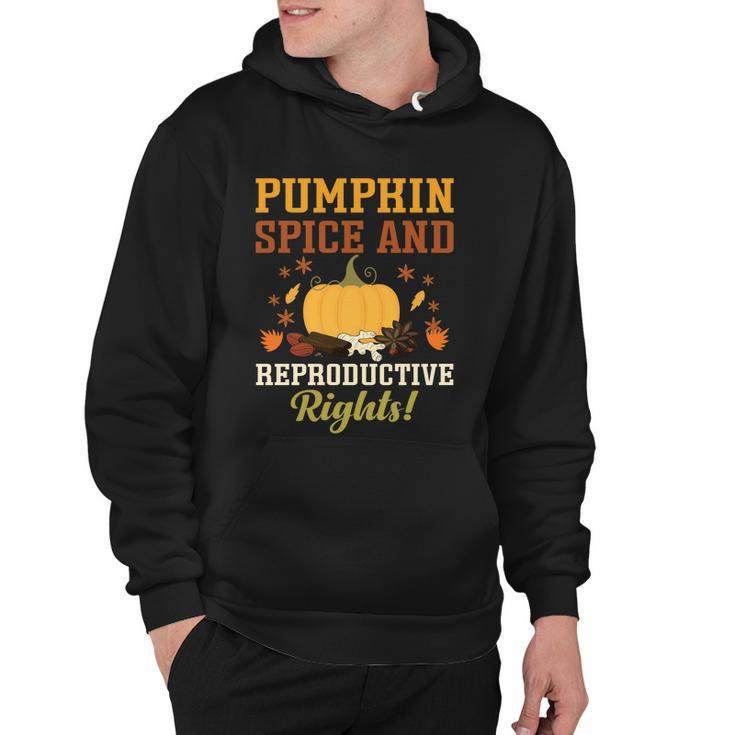 Feminist Womens Rights Pumpkin Spice And Reproductive Rights Gift Hoodie