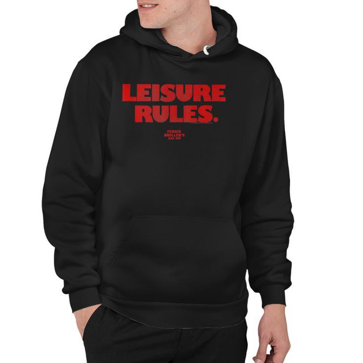 Ferris Bueller&8217S Day Off Leisure Rules Hoodie