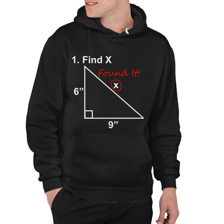 Find X Found It Funny Math School Tshirt Hoodie