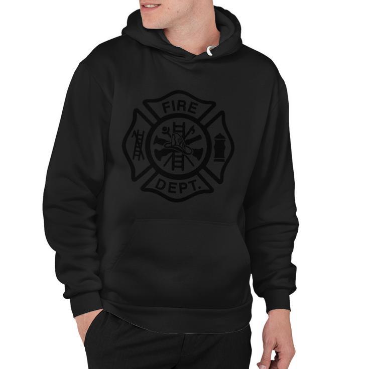 Fire Dept Emblem Badge Firefighter Logo Hoodie