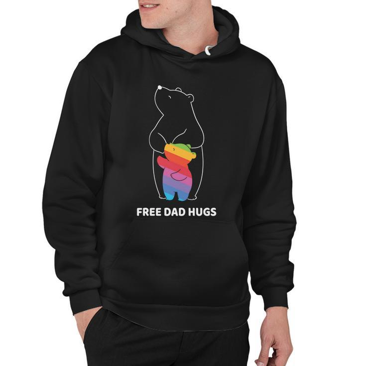 Free Dad Hugs Rainbow Lgbt Pride Month Hoodie