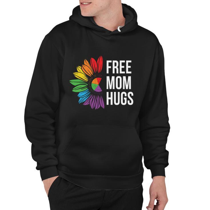 Free Mom Hugs Rainbow Lgbt Pride Month Hoodie