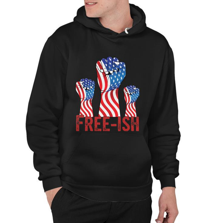 Freeish Fourth Of July American Independence Day Graphic Plus Size Shirt For Men Hoodie