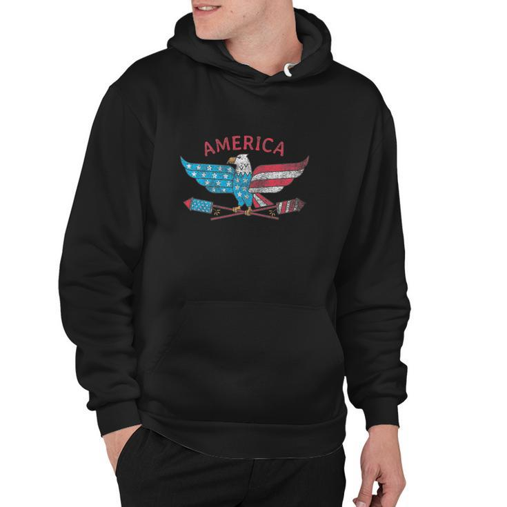 Funny 4Th Of July American Eagle Hoodie