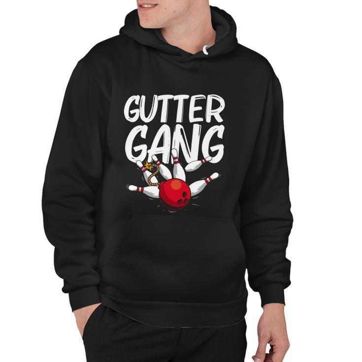 Funny Bowling Gift For Men Women Cool Funny Gutter Gang Bowlers Gift  Hoodie