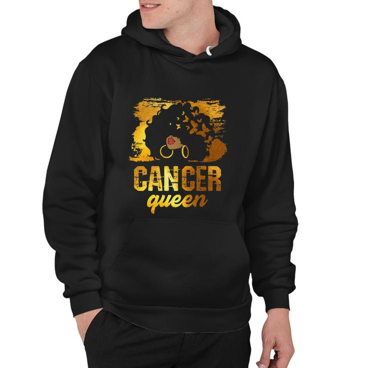Funny Cancer Queen Afro Born In June 21 To July 22 Birthday Hoodie