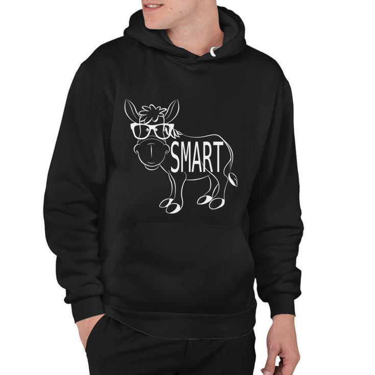 Funny Cute Sarcastic Smart Ass Donkey W Glasses Humorous Gift Hoodie