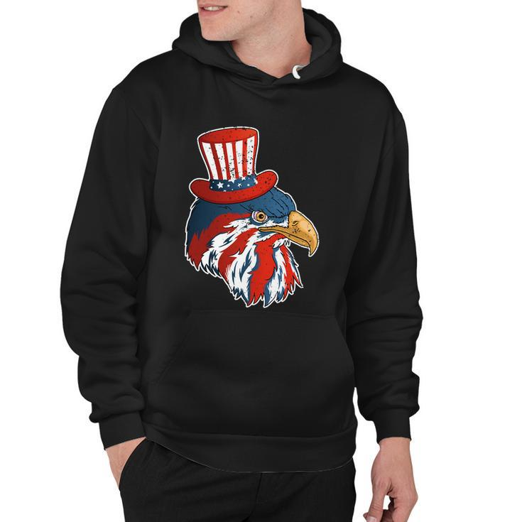 Funny Eagle Mullet 4Th Of July Cute Gift With American Flag Funny Gift Hoodie