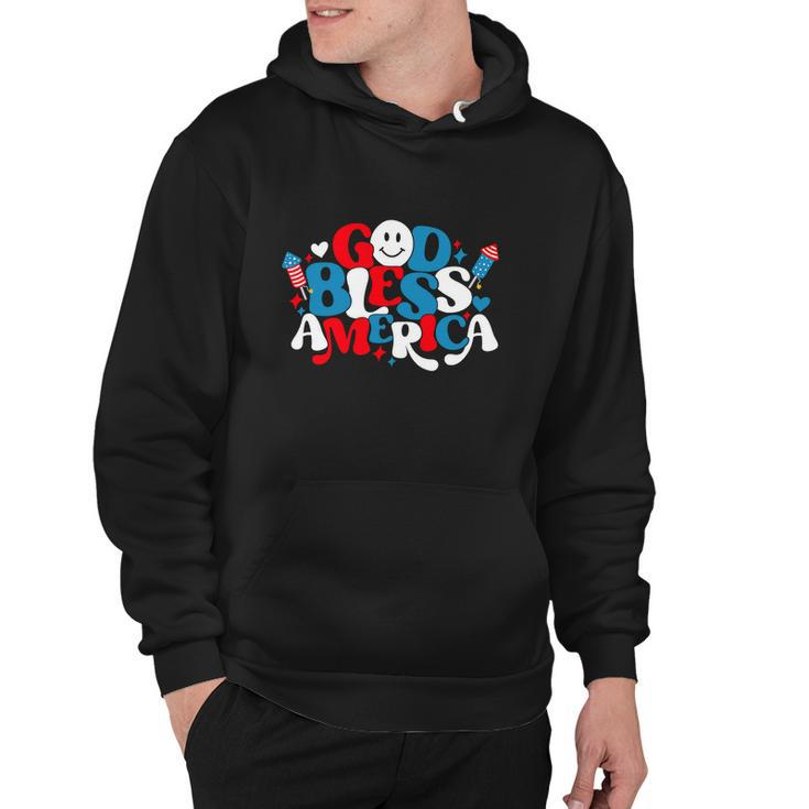 Funny Fireworks Hearts Usa 4Th Of July Patriotic Hoodie