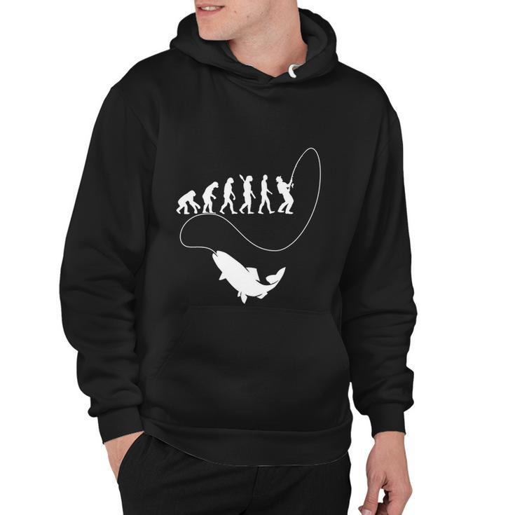 Funny Fisherman Fishing Evolution Hoodie