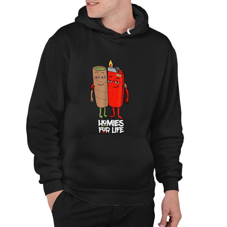 Funny Homies For Life Weed Hoodie