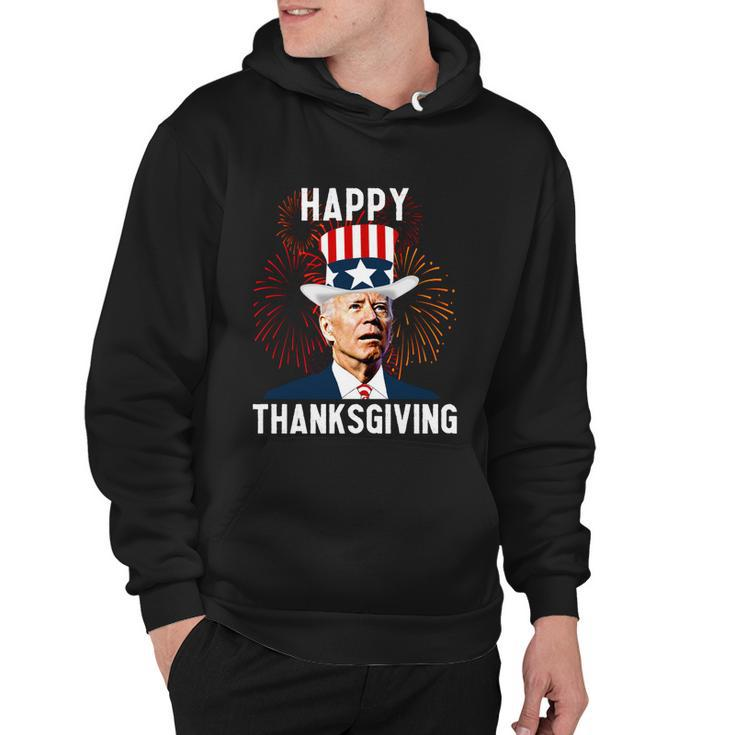 Funny Joe Biden Happy Thanksgiving For 4Th Of July Hoodie