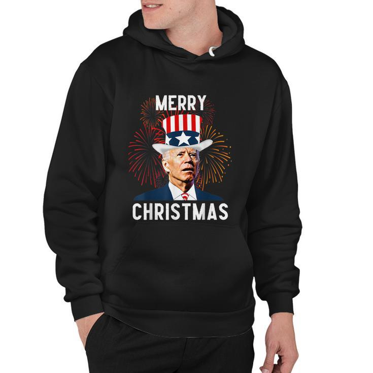 Funny Joe Biden Merry Christmas For Fourth Of July Tshirt Hoodie
