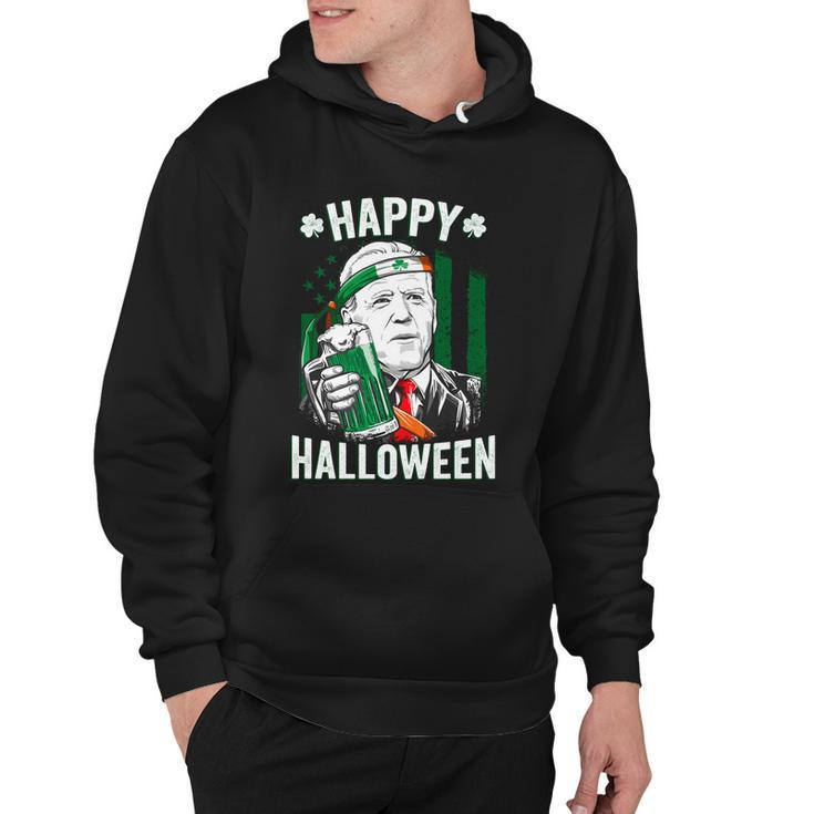 Funny Leprechaun Biden Happy Halloween For St Patricks Day Tshirt Hoodie