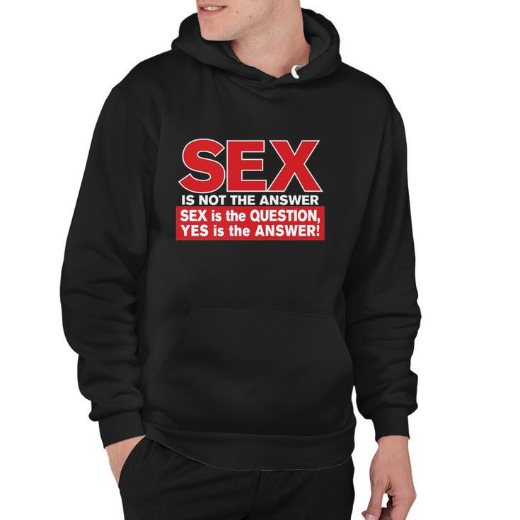 Funny Rude Sex Is Not The Answer Hoodie