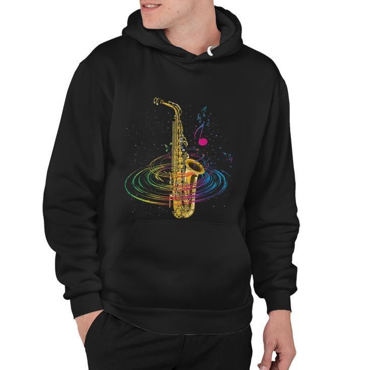 Funny Sax Player Gift Funny Idea Saxophonist Music Notes Saxophone Gift Tshirt Hoodie