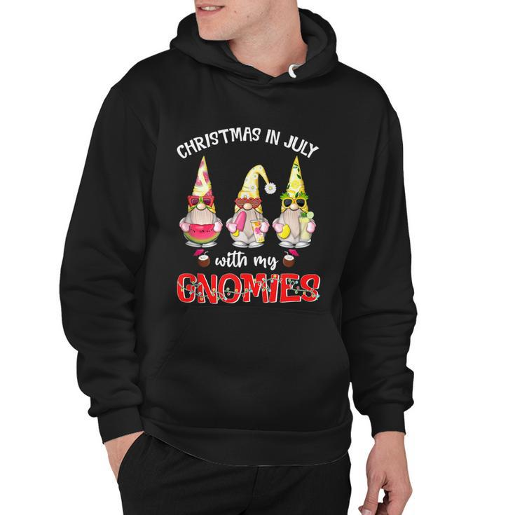 Funny Summer Vacation Gnomies Gnomes For Christmas In July Hoodie