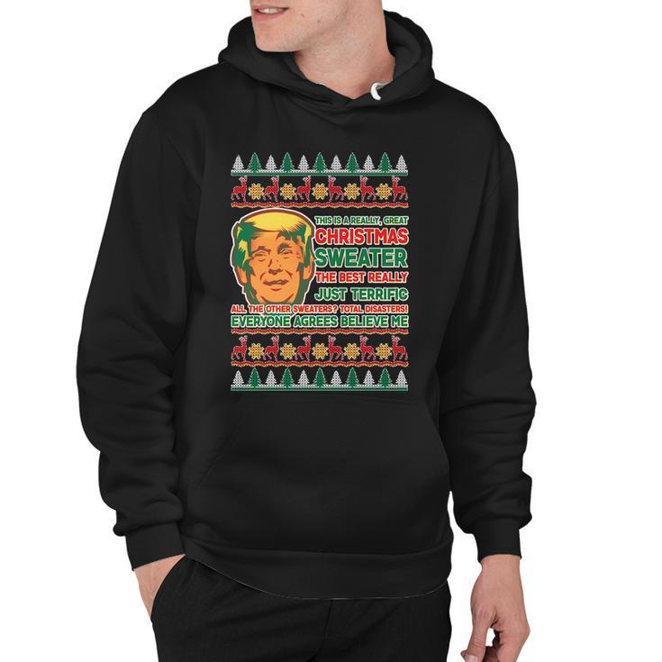 Funny Trump Ugly Christmas Sweater Hoodie