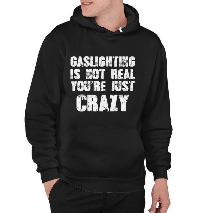 Gaslighting Is Not Real Youre Just Crazy Distressed Funny Meme Tshirt Hoodie
