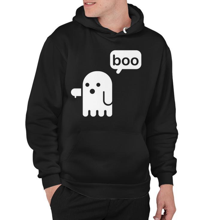 Ghost Boo Thumbs Down Hoodie