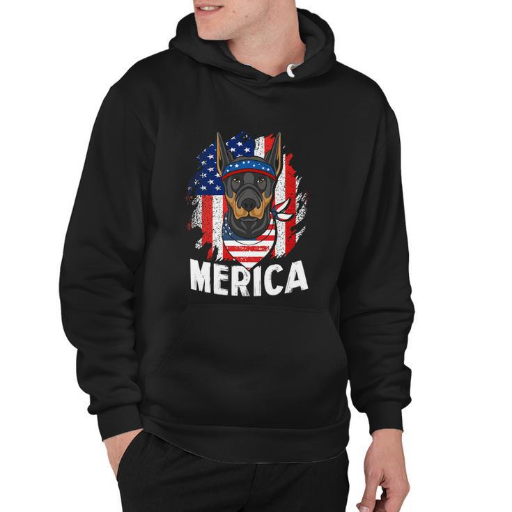 Gift For Dog 4Th Of July American Flag Patriotic Hoodie