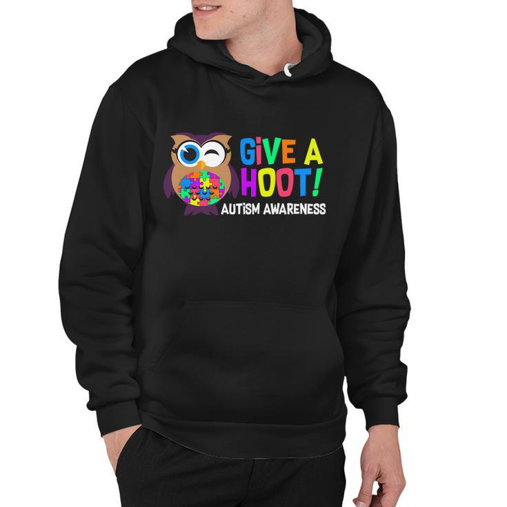 Give A Hoot Autism Awareness Hoodie