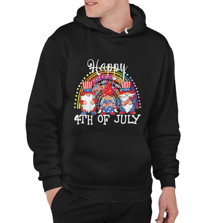 Gnomes Patriotic American Flag Funny Cute Gnomes 4Th Of July Cool Gift Hoodie