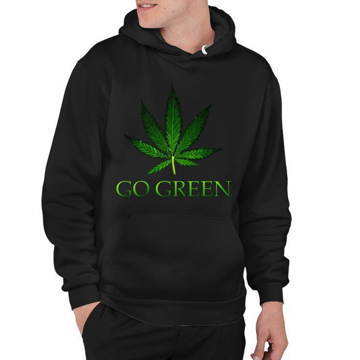 Go Green Medical Marijuana Weed Hoodie
