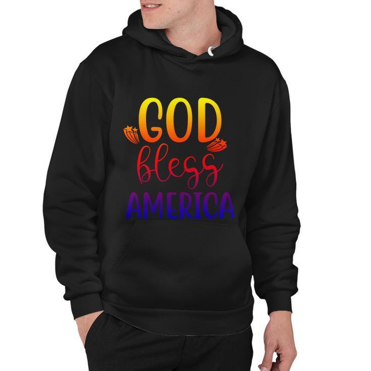 God Bless America 4Th July Patriotic Independence Day Great Gift Hoodie
