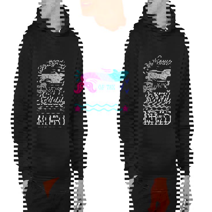 Great Grandpa Of The Birthday Mermaid Theme Family Bday Hoodie