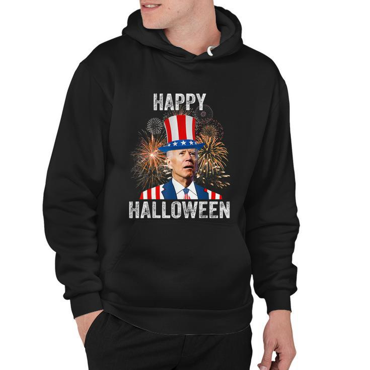 Halloween Funny Happy 4Th Of July Anti Joe Biden Happy Halloween Hoodie