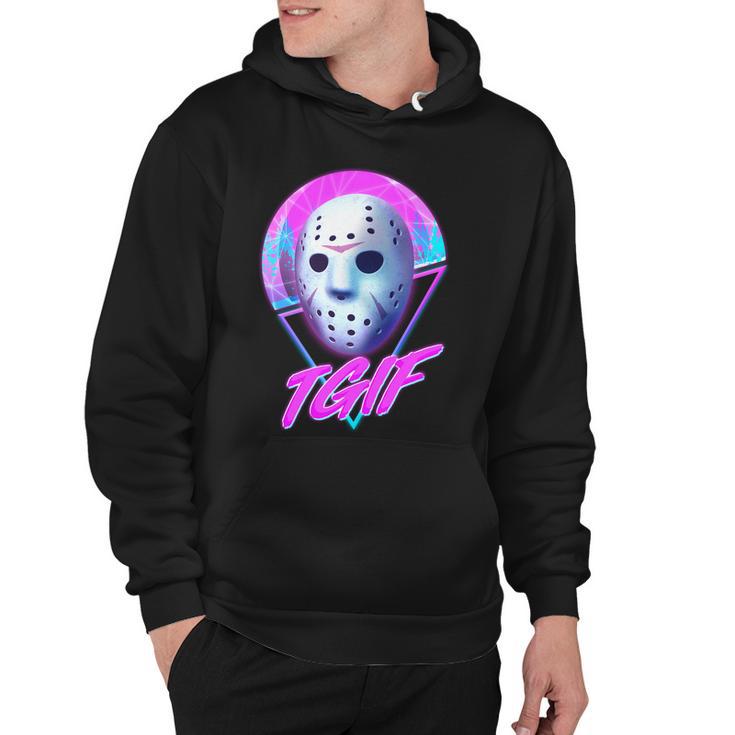 Halloween Retro 80S Tgif Jason Mask Tshirt Hoodie