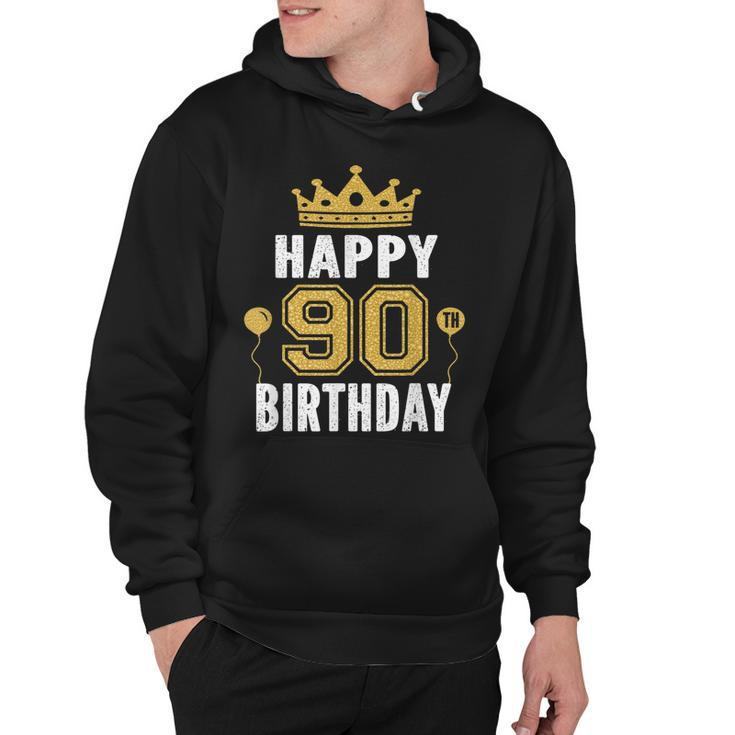 Happy 90Th Birthday Idea For 90 Years Old Man And Woman  Hoodie