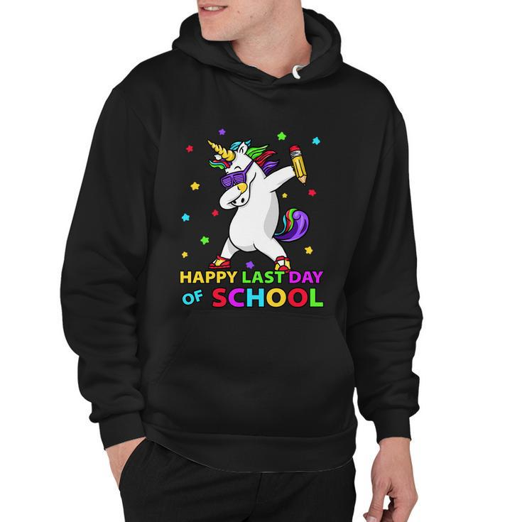 Happy Last Day Of School Funny Unicorn Cute Teacher Student Cute Gift Hoodie