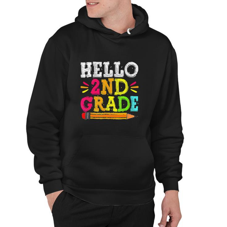 Hello 2Nd Grade Back To School For Students Teachers Hoodie
